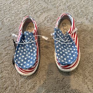 Hey Dude Mens Patriotic Moccasins